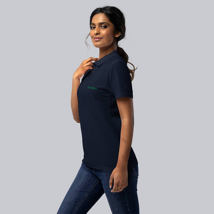 Navy Women Polo Tshirt with custom Music Code