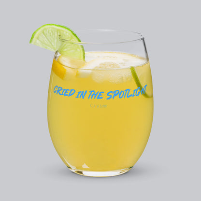 Stemless Wine Glass with custom Music Code