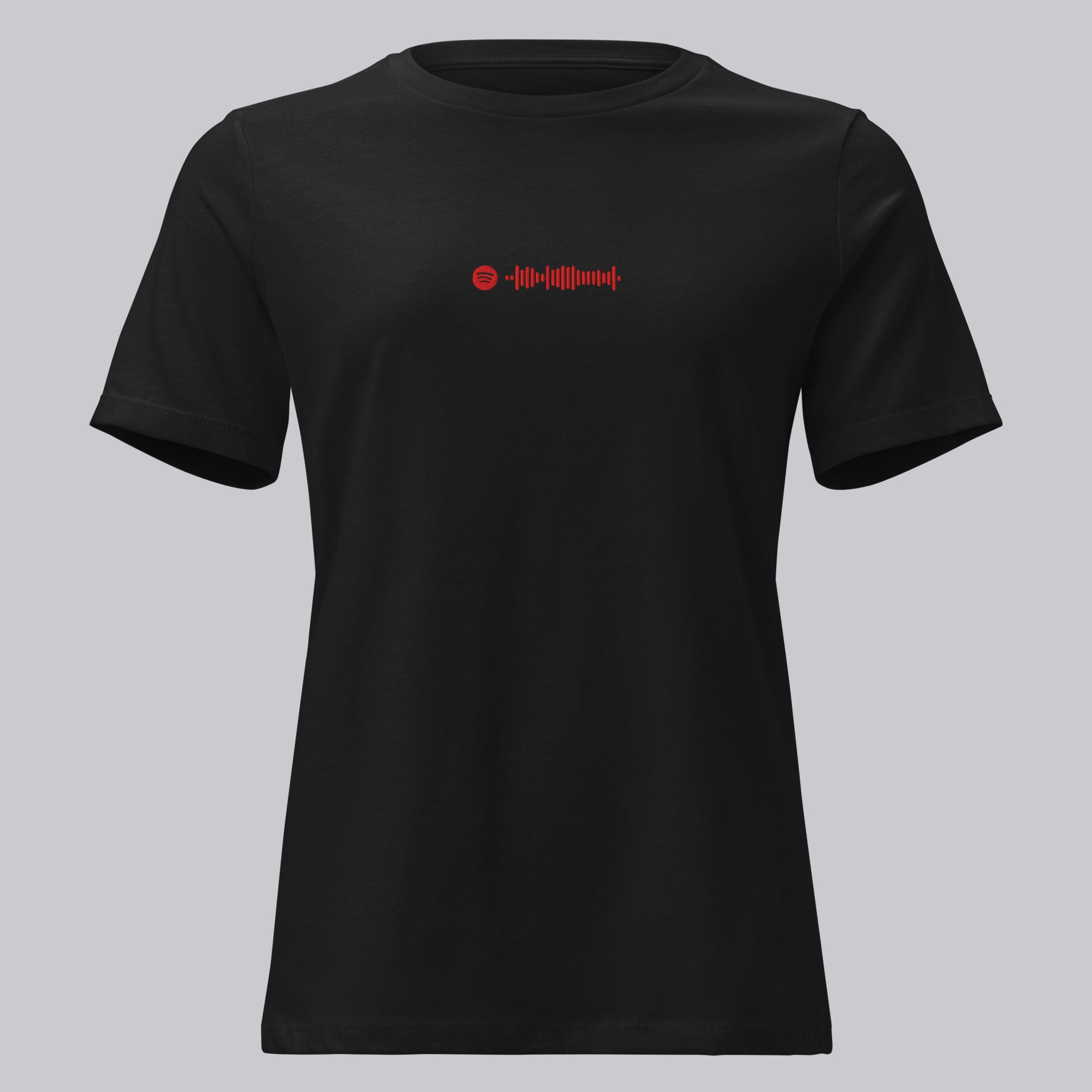 Black Women tshirt with custom music code