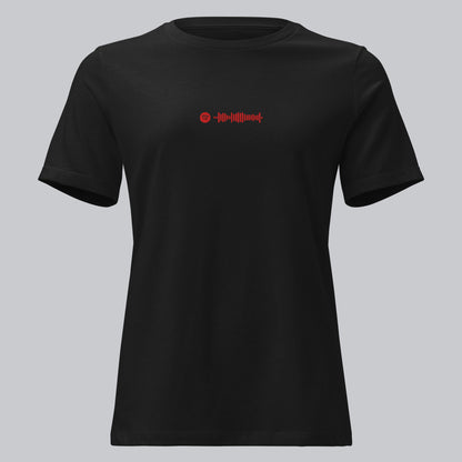 Black Women tshirt with custom music code