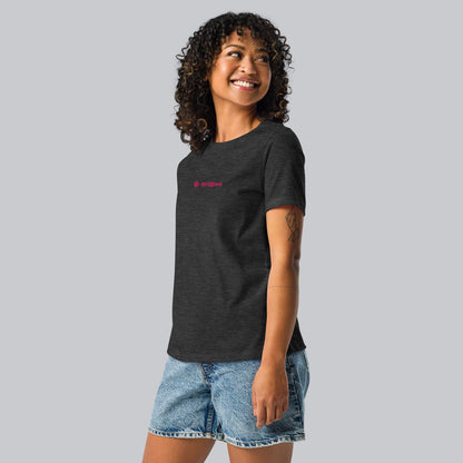 Dark grey Women tshirt with custom music code