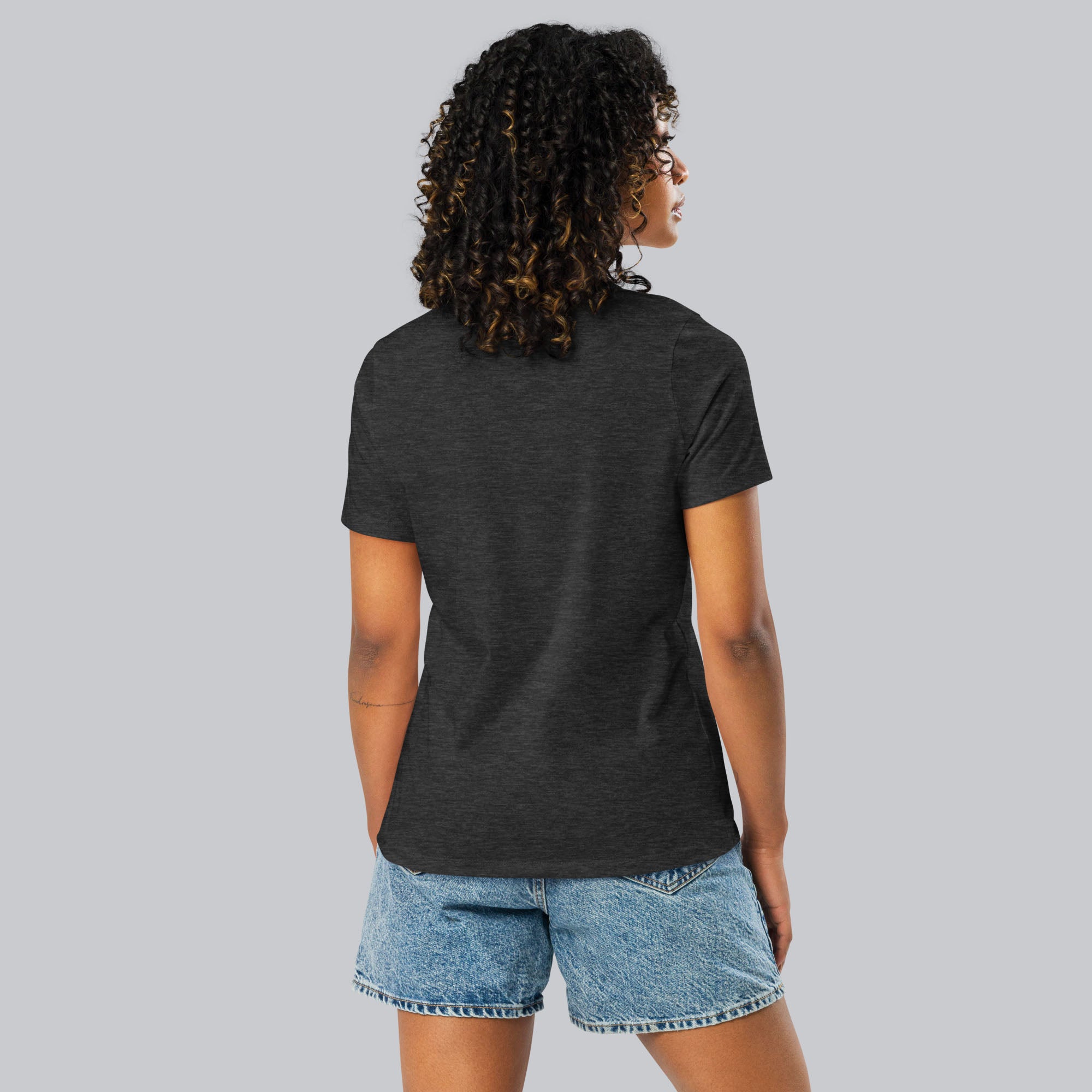 Dark grey Women tshirt with custom music code