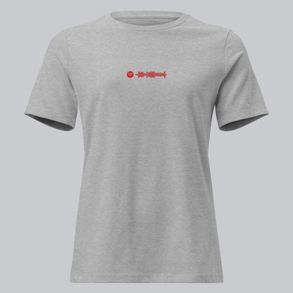 Grey Women tshirt with custom music code