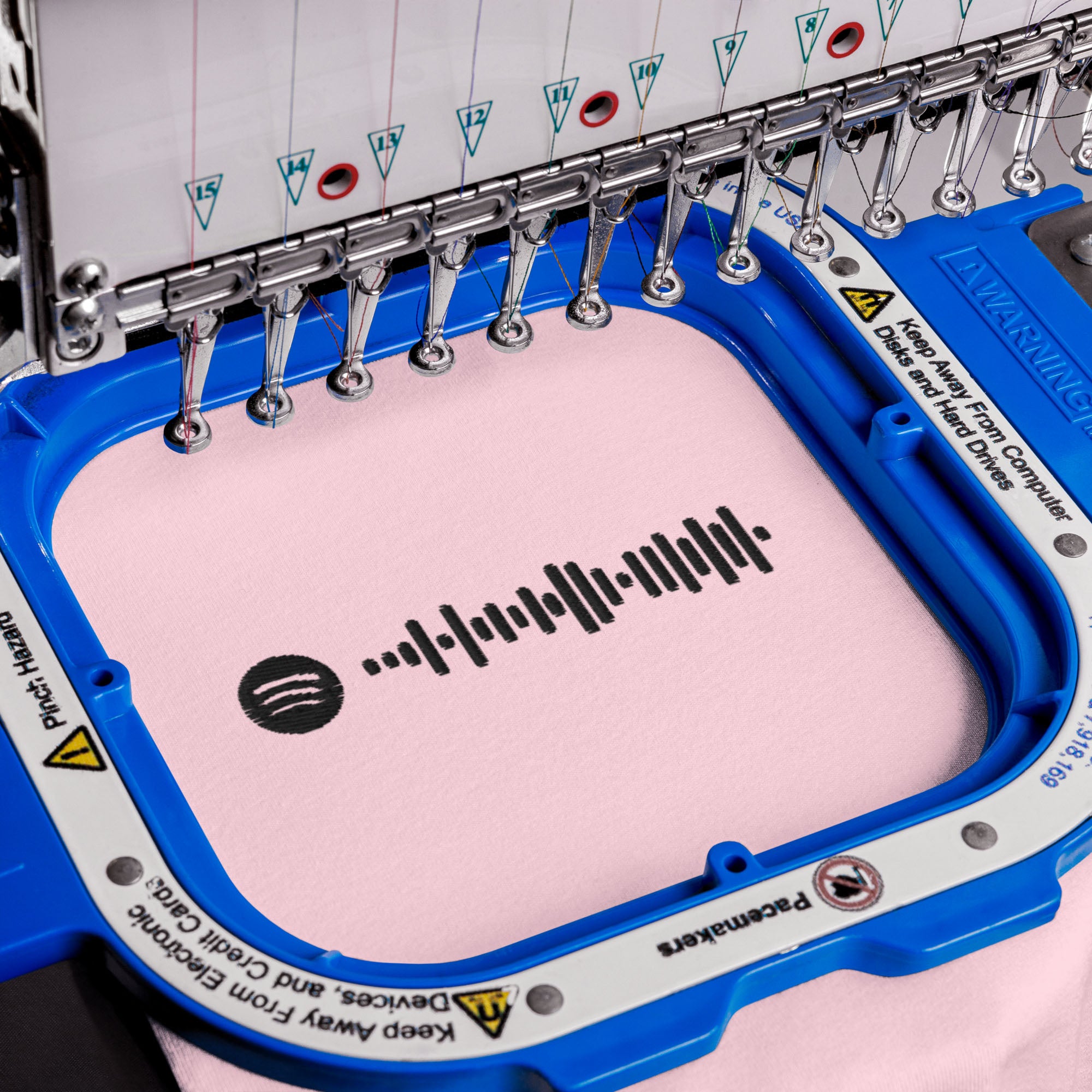 Light pink Women tshirt with custom music code