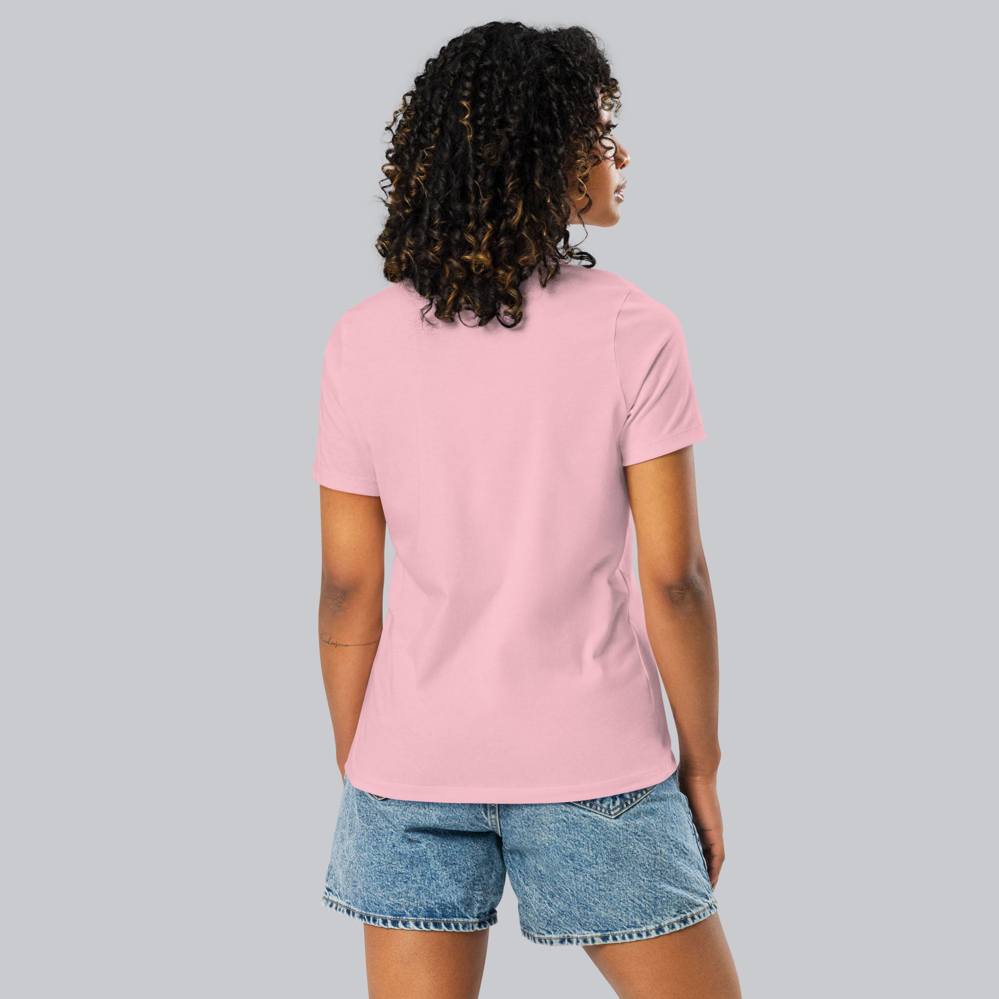 Light pink Women tshirt with custom music code