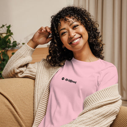 Light pink Women tshirt with custom music code