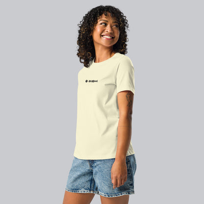 Light yellow Women tshirt with custom music code