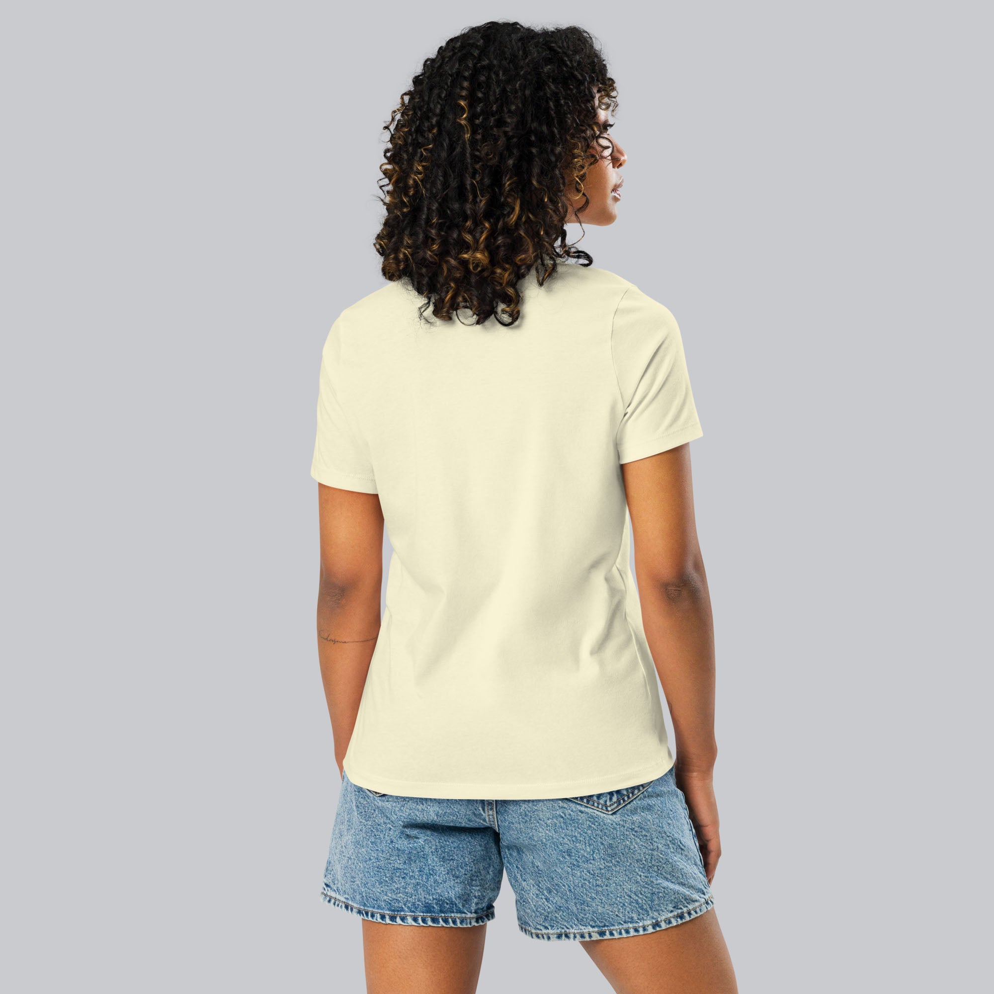 Light yellow Women tshirt with custom music code