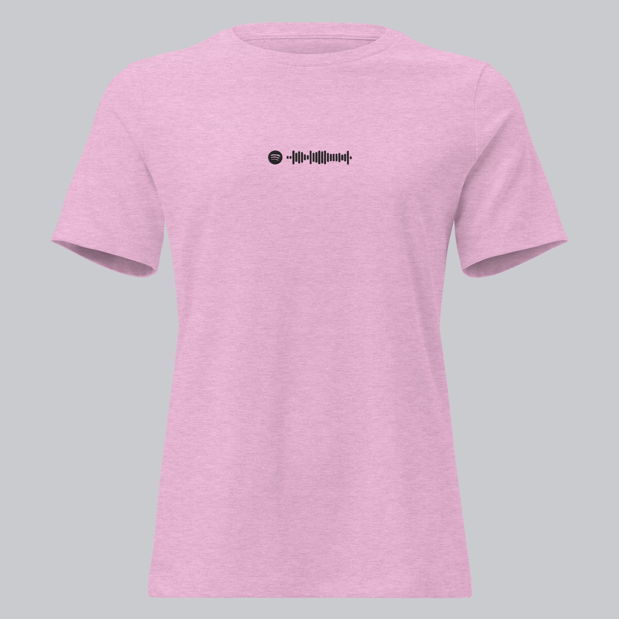Lilac Women tshirt with custom music code