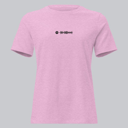 Lilac Women tshirt with custom music code