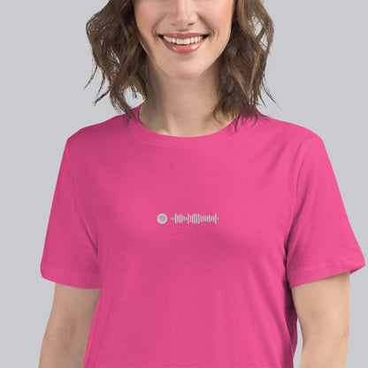 Pink berry Women tshirt with custom music code