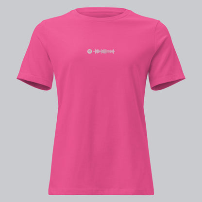 Pink berry Women tshirt with custom music code