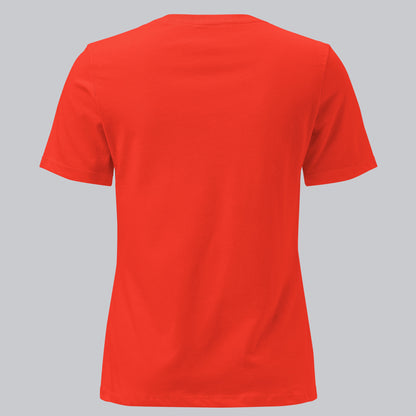 Orange poppy Women tshirt with custom music code