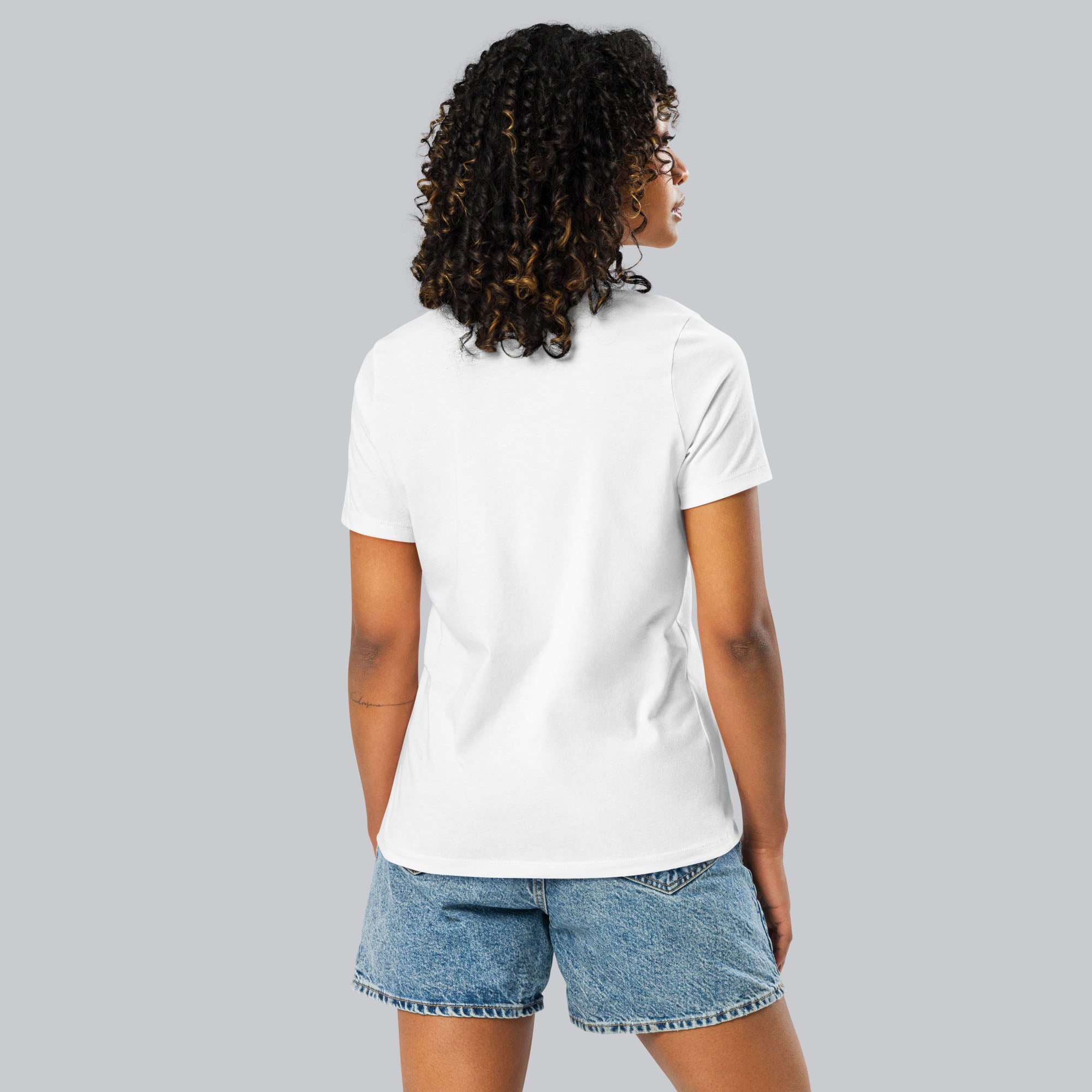 White Women tshirt with custom music code