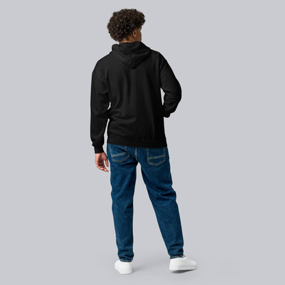 Black Zip Hoodie with custom Music Code
