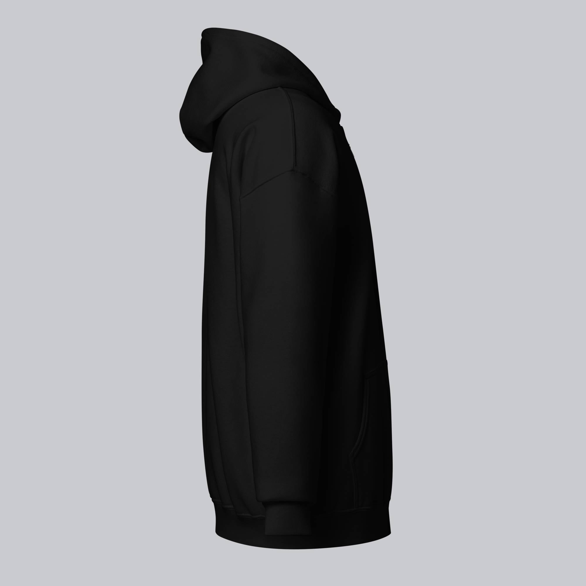 Black Zip Hoodie with custom Music Code