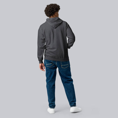 Dark Grey Zip Hoodie with custom Music Code
