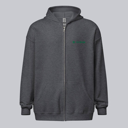 Dark Grey Zip Hoodie with custom Music Code