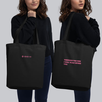 Eco Tote Bag Small Black with custom Music Code of your favorite song