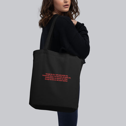 Eco Tote Bag Small Black with custom Music Code of your favorite song
