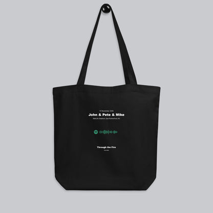 Eco Tote Bag Small Black with custom Music Code of your favorite song