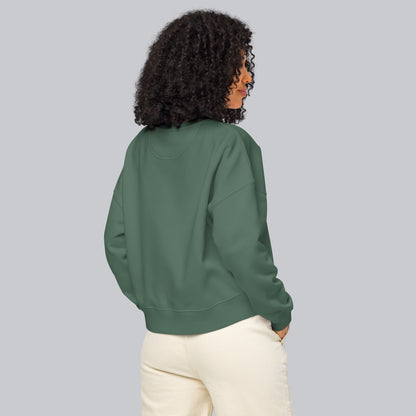 Stanly Stella Organic Women Sweathirt Forest Green with embroidered custom Music Code