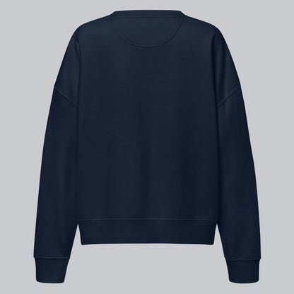 Stanly Stella Organic Women Sweathirt Navy with embroidered custom Music Code