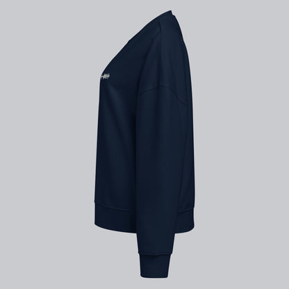 Stanly Stella Organic Women Sweathirt Navy with embroidered custom Music Code