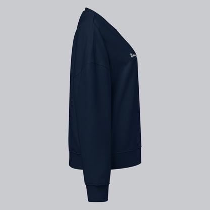 Stanly Stella Organic Women Sweathirt Navy with embroidered custom Music Code