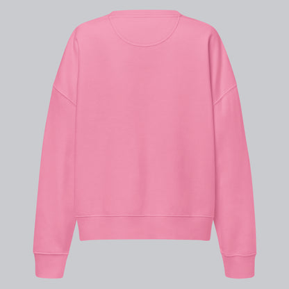 Stanly Stella Organic Women Sweathirt Pink with embroidered custom Music Code