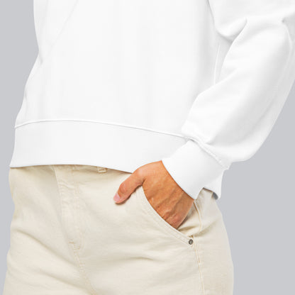 Stanly Stella Organic Women Sweathirt White with embroidered custom Music Code