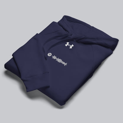 Under Armour Hoodie Navy with Custom Music Code of your favorite song