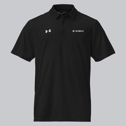 Under Armour Polo Shirt Men Black with Custom Music Code