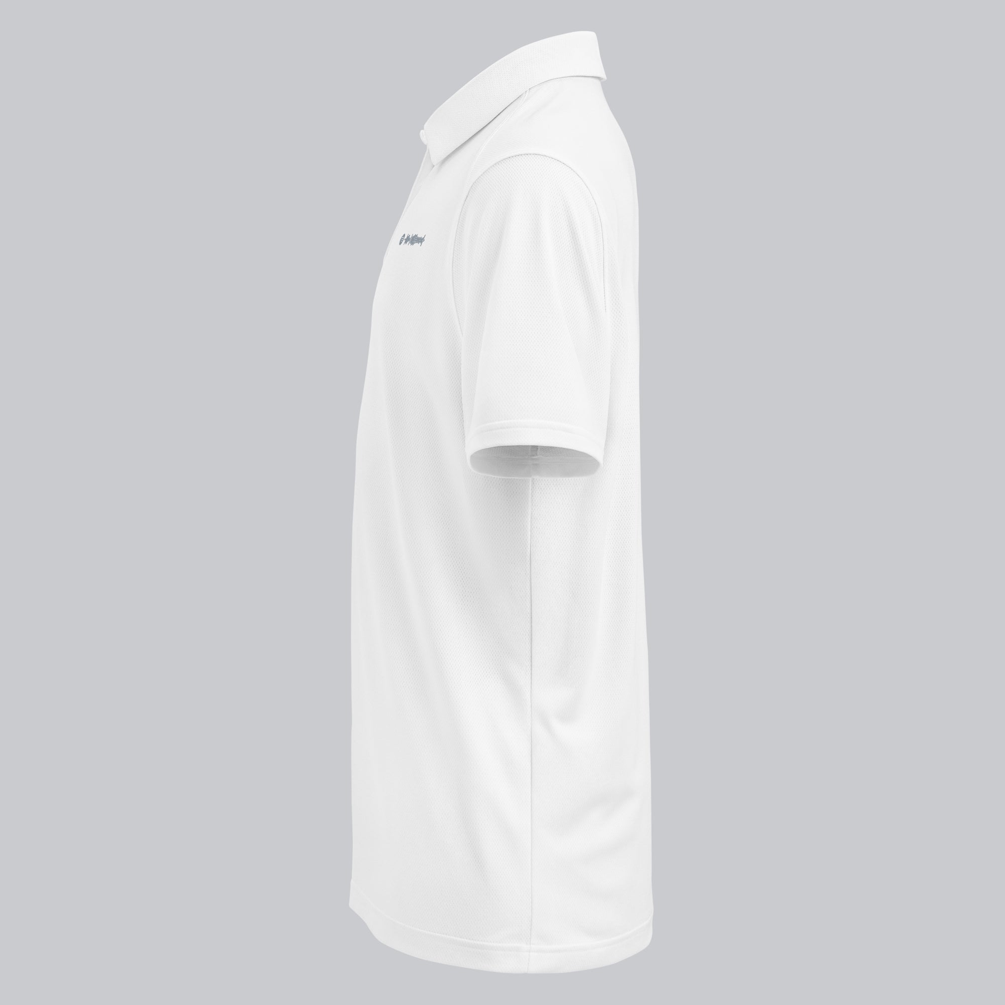 Under Armour Polo Shirt Men White with Custom Music Code