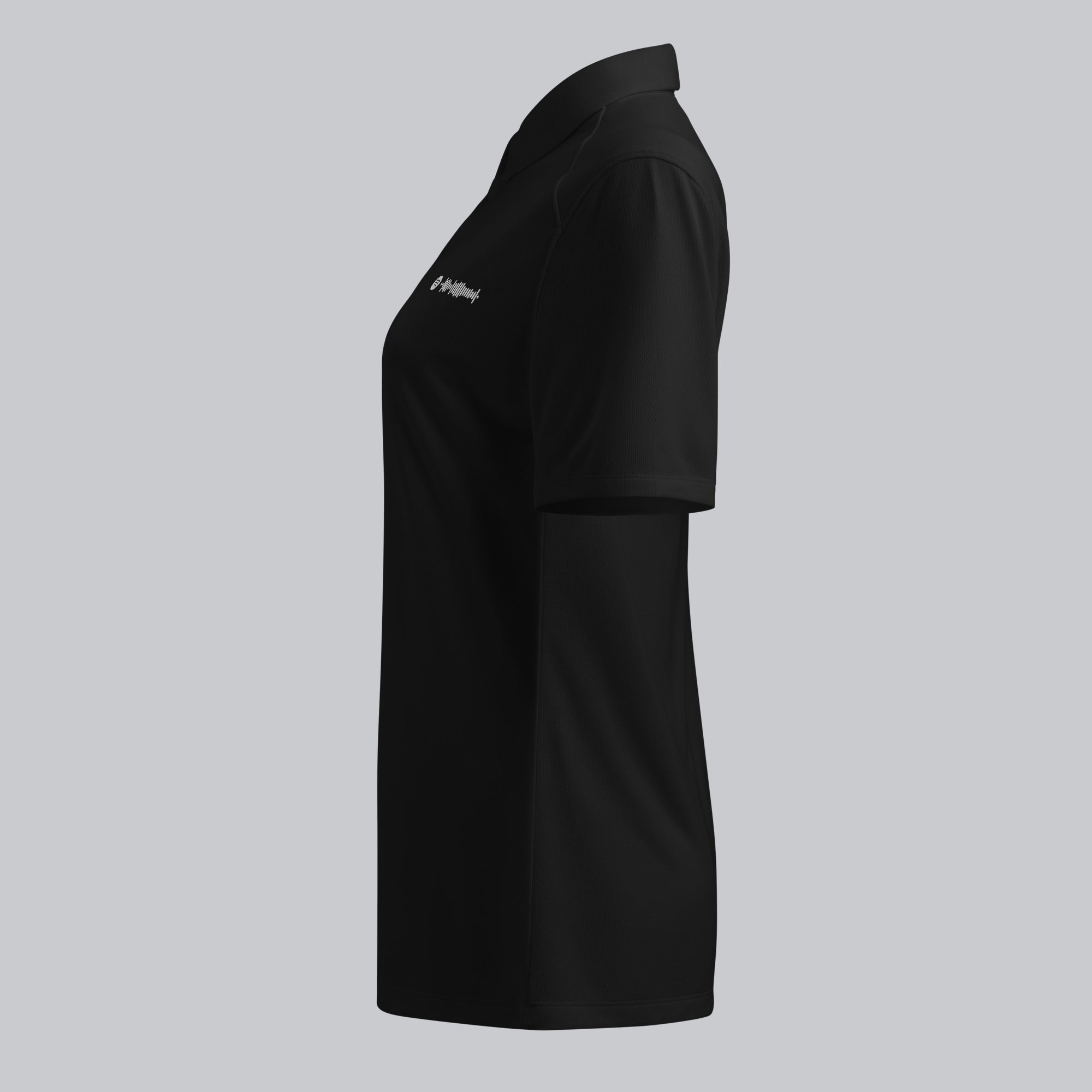 Under Armour Polo Shirt Women Black with Custom Music Code